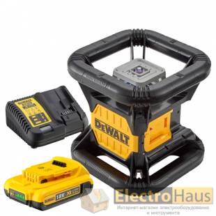 Аккумуляторный ротационный лазер DeWALT DCE079D1G (зеленый луч)